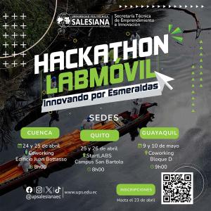 Afiche de Hackathon LabMóvil: Innovando por Esmeraldas